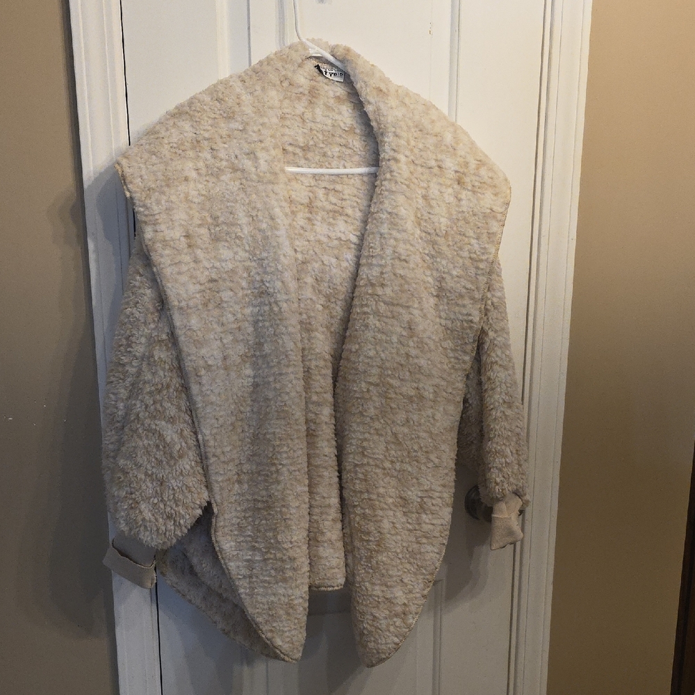 Katydid Cream Textured Women's Poncho